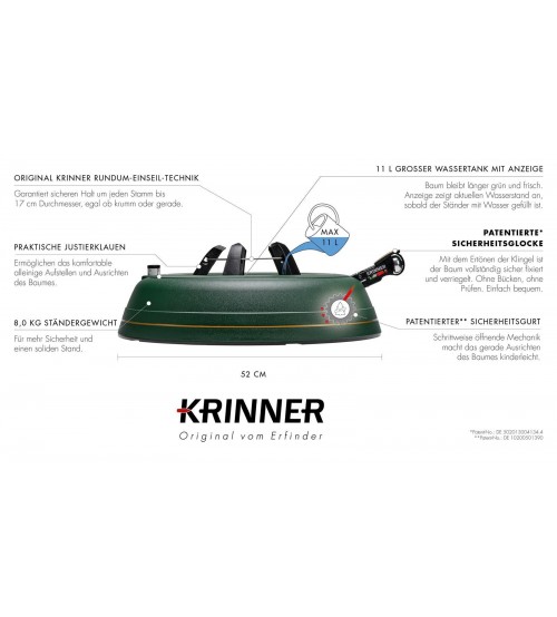 Suport brad Krinner Premium XXL  cu rezervor de apa  pentru un brad cu dimensiunea de pana la 4m