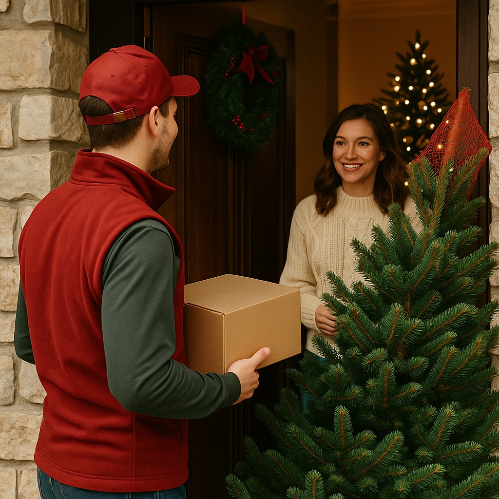 Livrarea bradului de Craciun: ce sa verifici inainte sa cumperi online